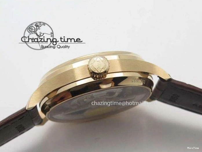 MIROTIME 0505 Portuguese Real PR IW500127 RG ZF 1:1 Best Edition Grey Red Dial On Brown Leather Strap A52010 V AllSeason 7331